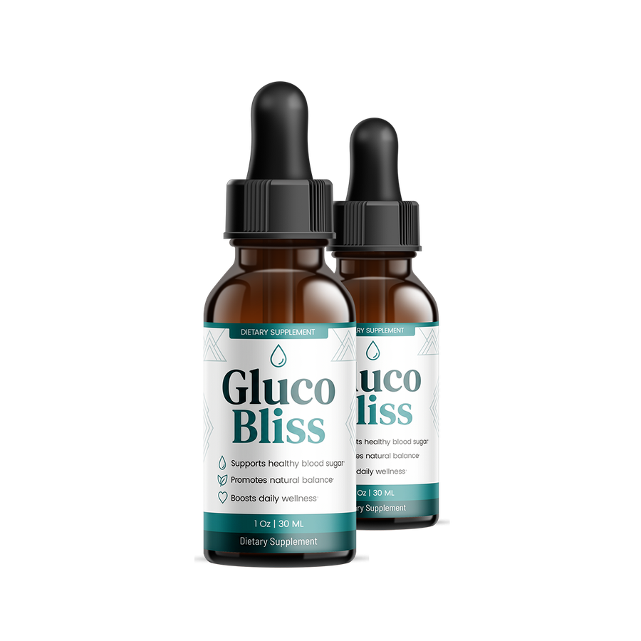 GlucoBliss 2 bottle package — 60 day supply of blood sugar support drops